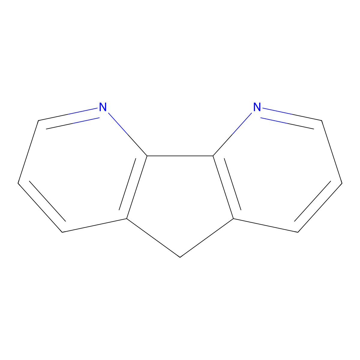 4,5-Diazafluorene molecular structure, CAS 245-37-4