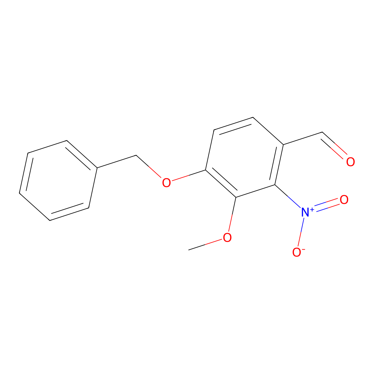 4-(Benzyloxy)-3-methoxy-2-nitrobenzaldehyde molecular structure, CAS 2450-27-3