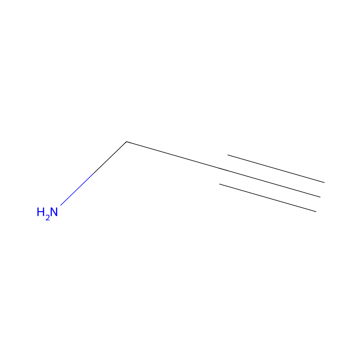 Propargylamine molecular structure, CAS 2450-71-7