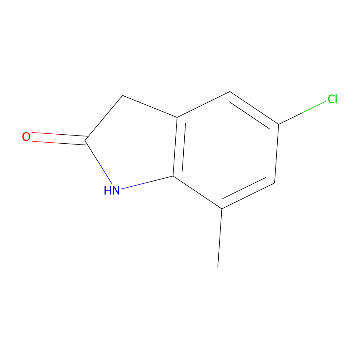 5-Chloro-7-methylindolin-2-one molecular structure, CAS 245035-79-4