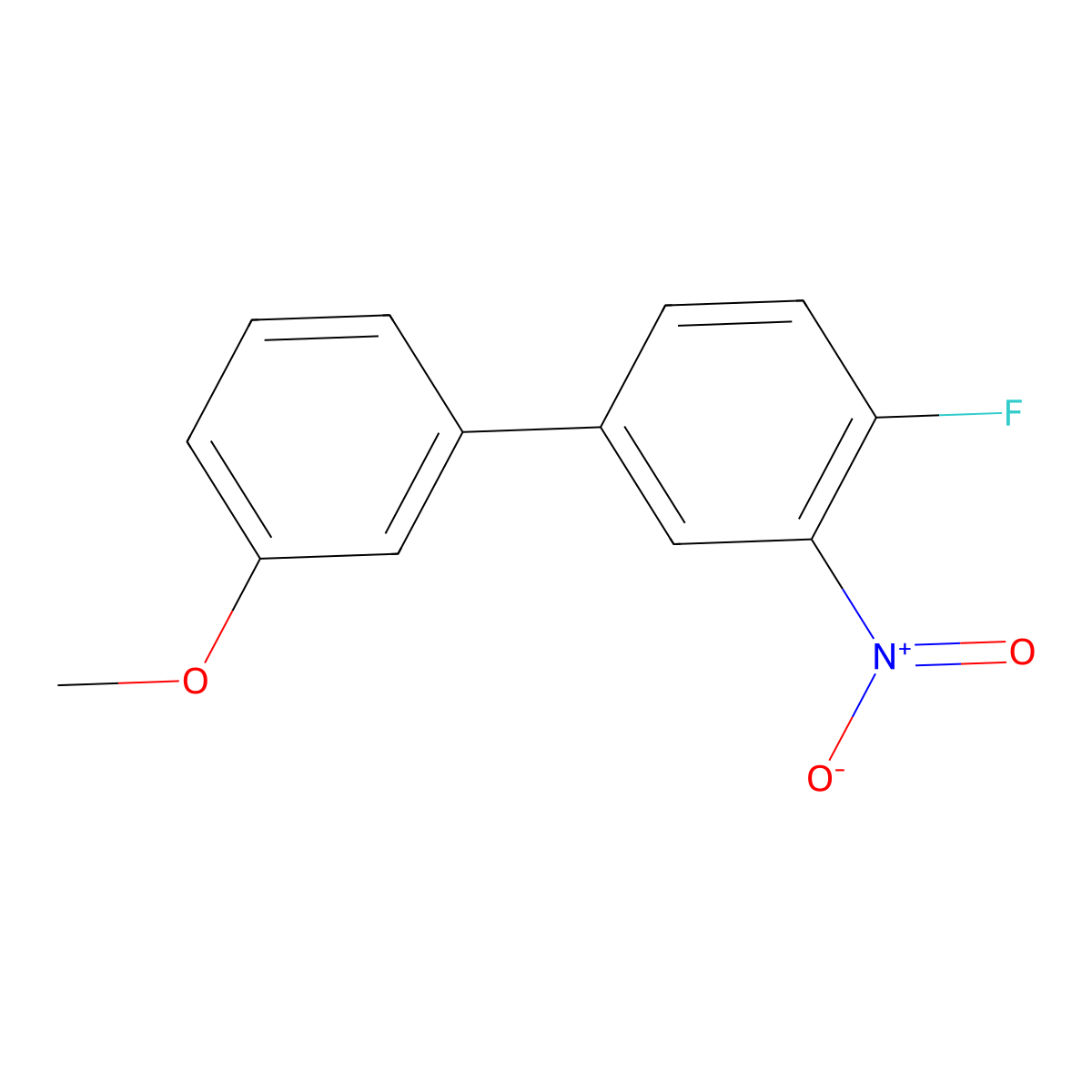 4-Fluoro-3'-methoxy-3-nitrobiphenyl molecular structure, CAS 245035-80-7