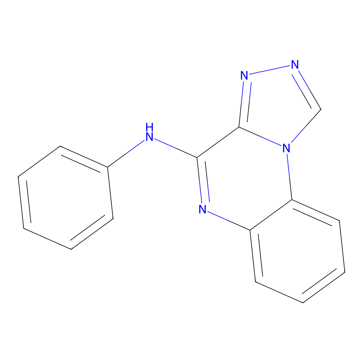 N-phenyl-[1,2,4]triazolo[4,3-a]quinoxalin-4-amine molecular structure, CAS 245039-20-7