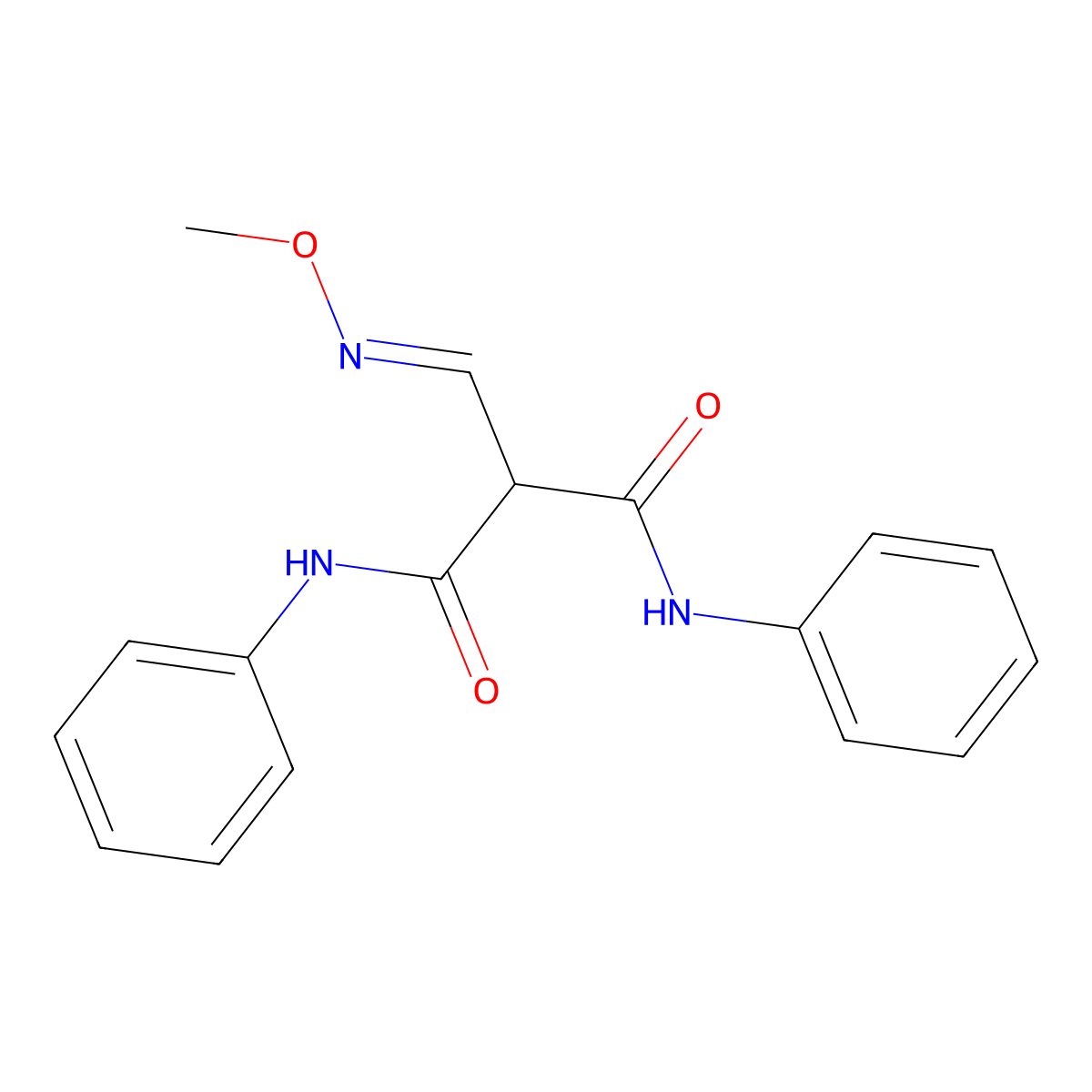 2-[(methoxyimino)methyl]-N~1~,N~3~-diphenylmalonamide molecular structure, CAS 245039-28-5