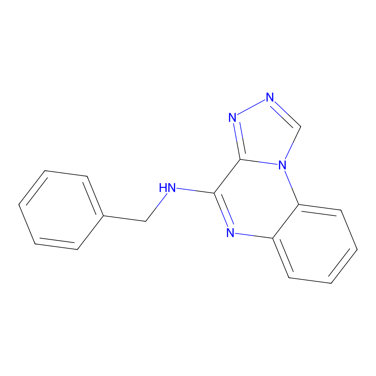N-benzyl[1,2,4]triazolo[4,3-a]quinoxalin-4-amine molecular structure, CAS 245039-41-2