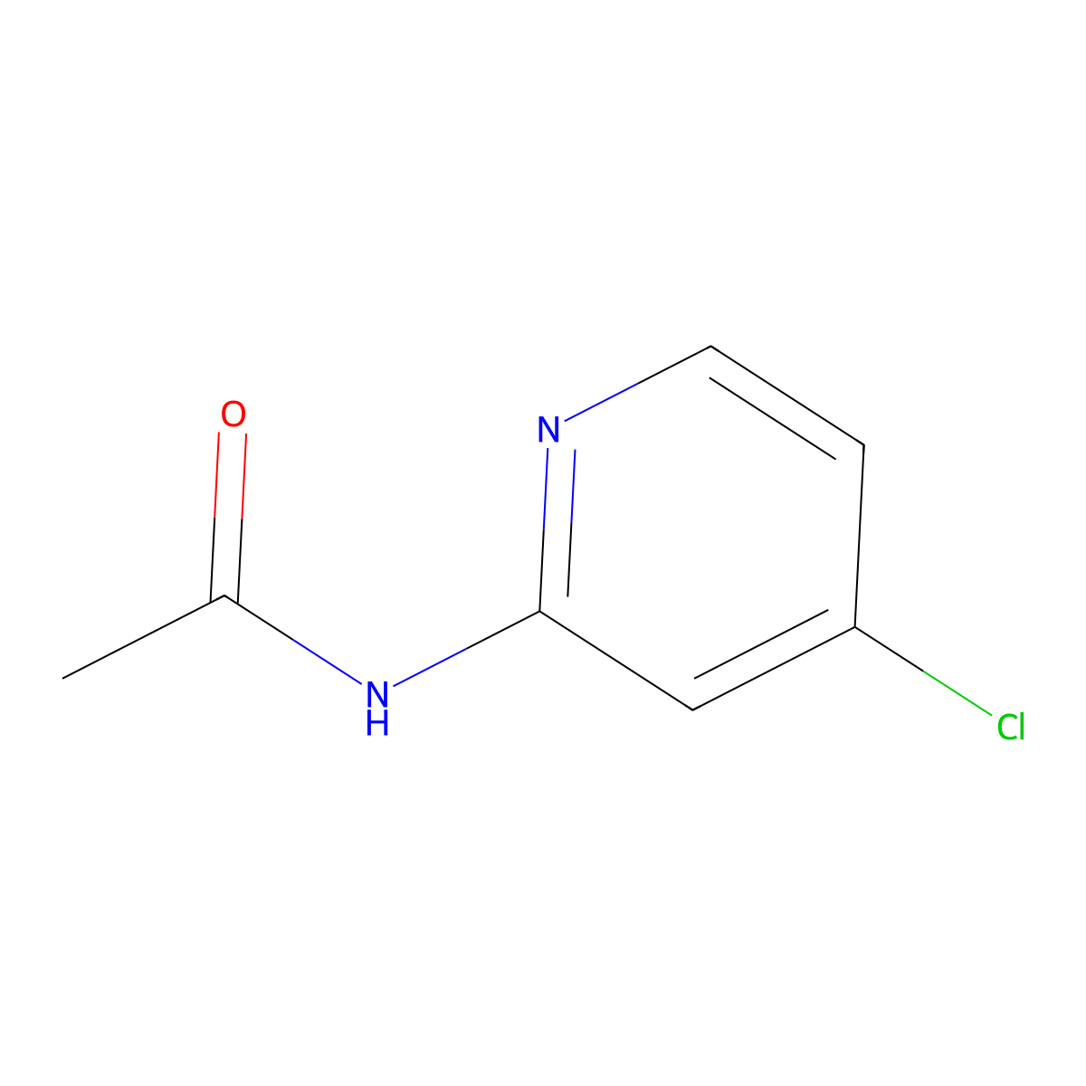 N-(4-Chloropyridin-2-yl)acetamide molecular structure, CAS 245056-66-0