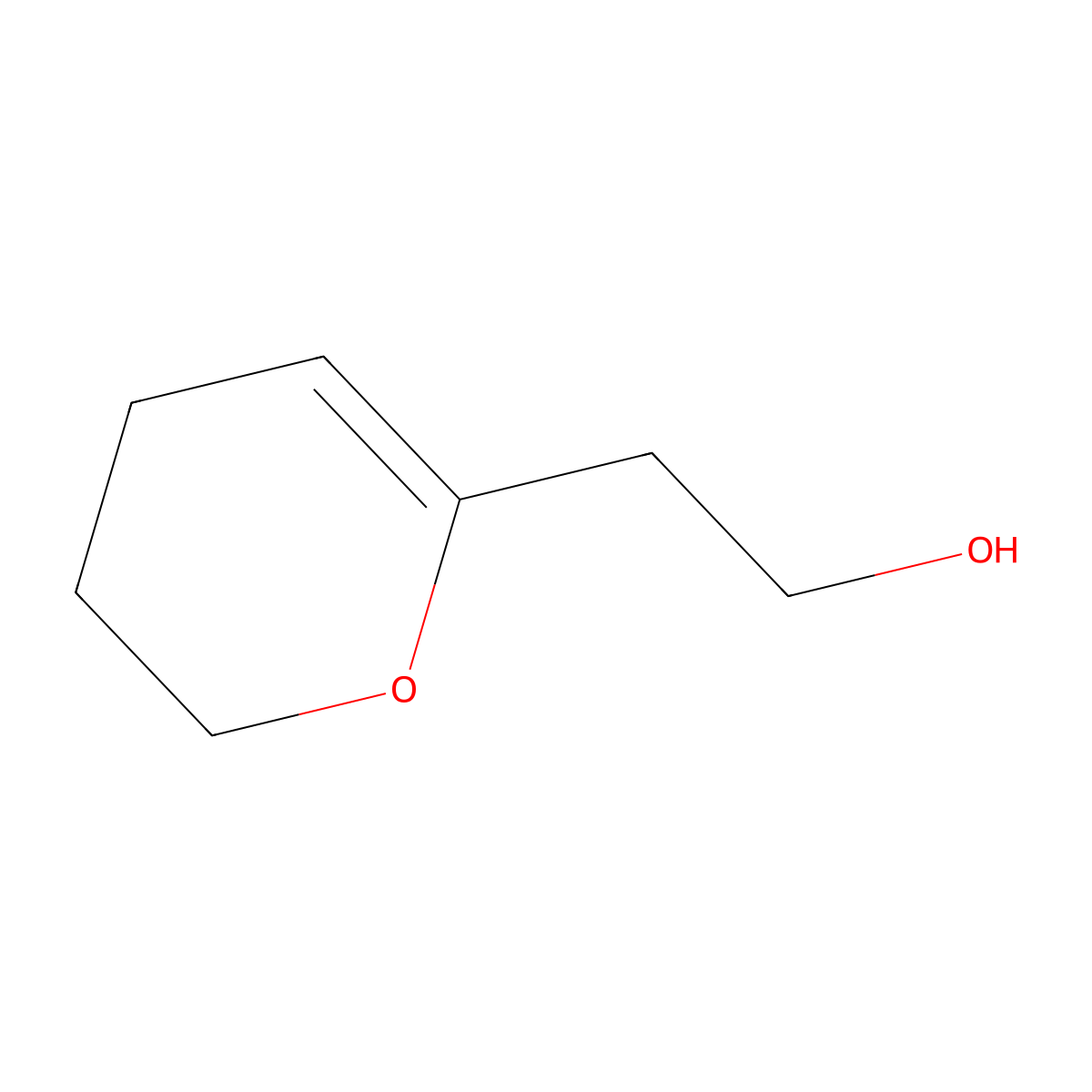 2-(3,4-Dihydro-2H-pyran-6-yl)ethan-1-ol molecular structure, CAS 245066-76-6