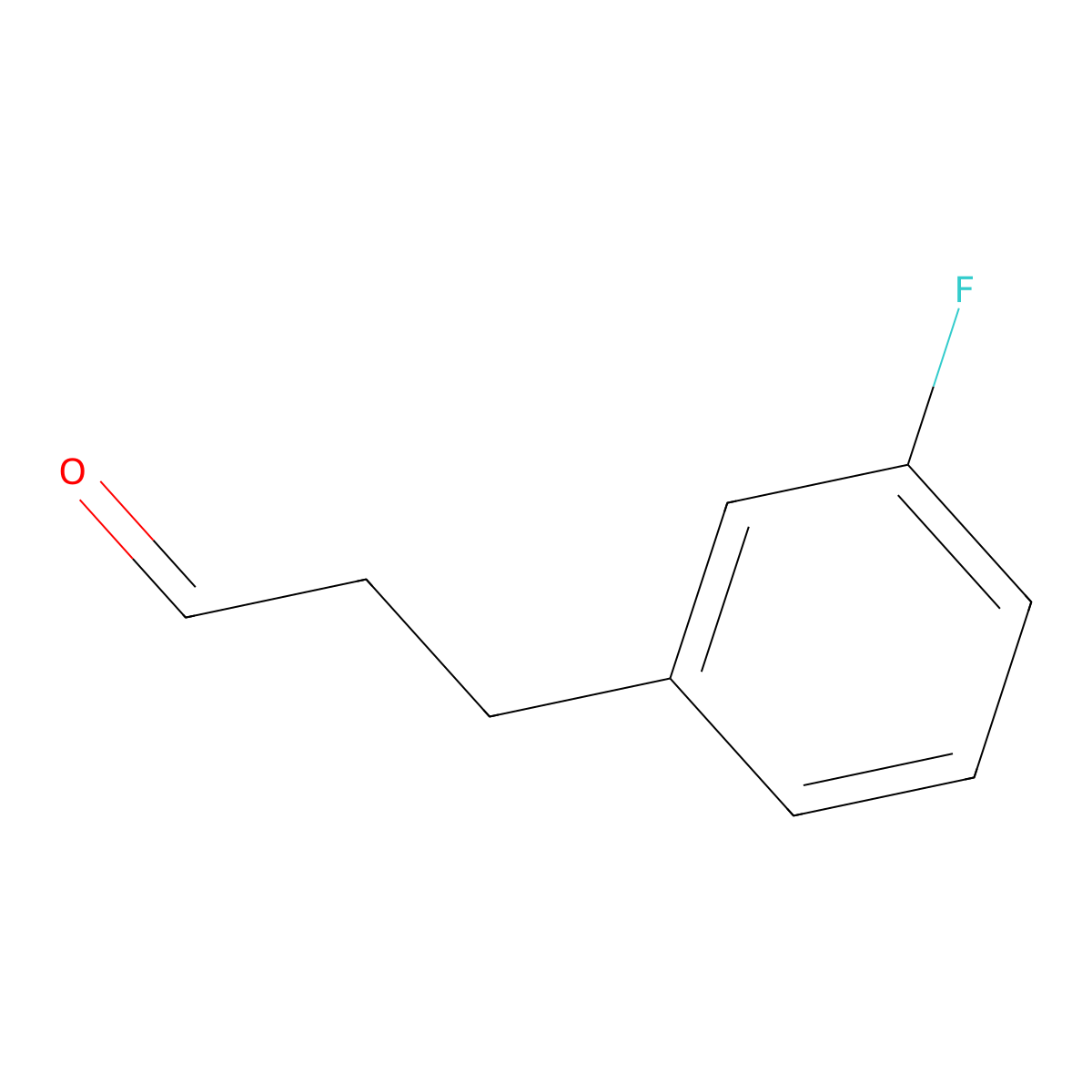 3-(3-Fluorophenyl)propanal molecular structure, CAS 245070-85-3