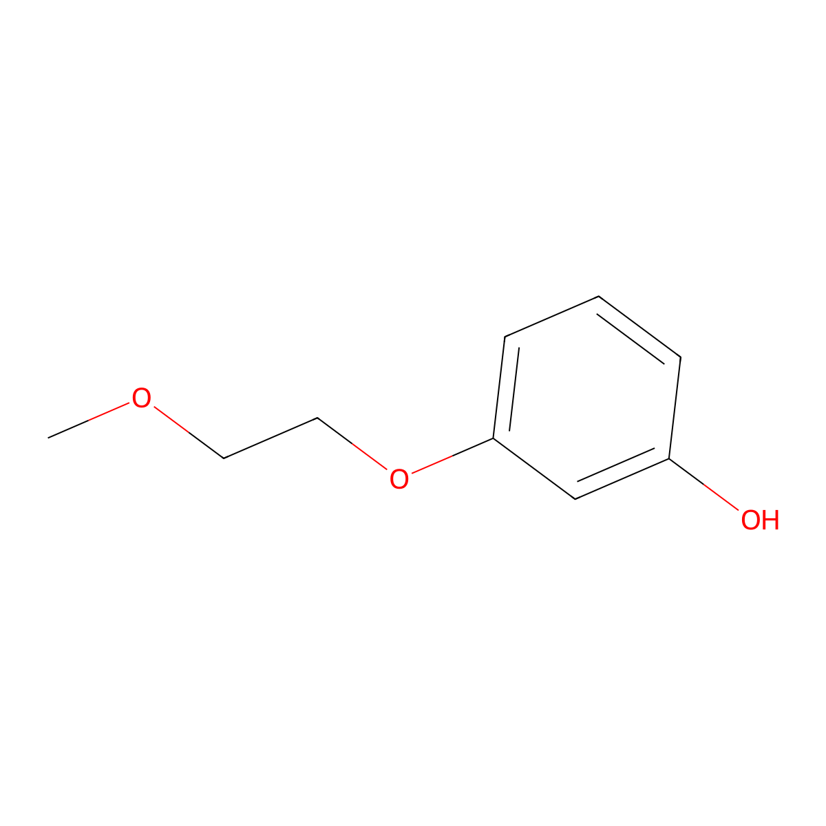 3-(2-Methoxyethoxy)phenol molecular structure, CAS 245070-91-1