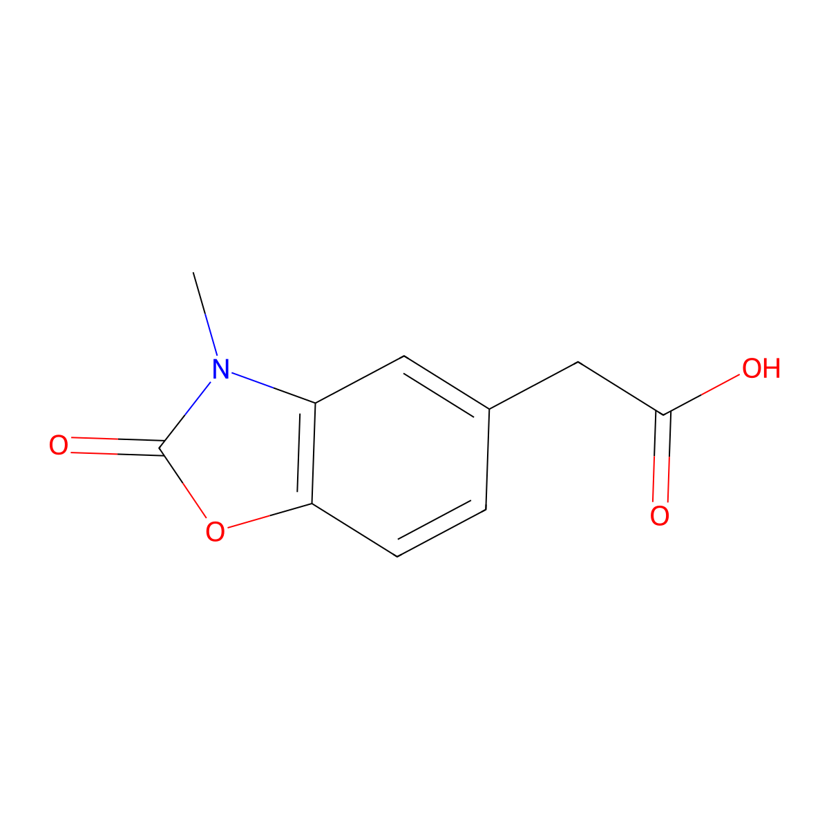 2-(3-Methyl-2-oxo-2,3-dihydrobenzo[d]oxazol-5-yl)acetic acid molecular structure, CAS 245095-55-0