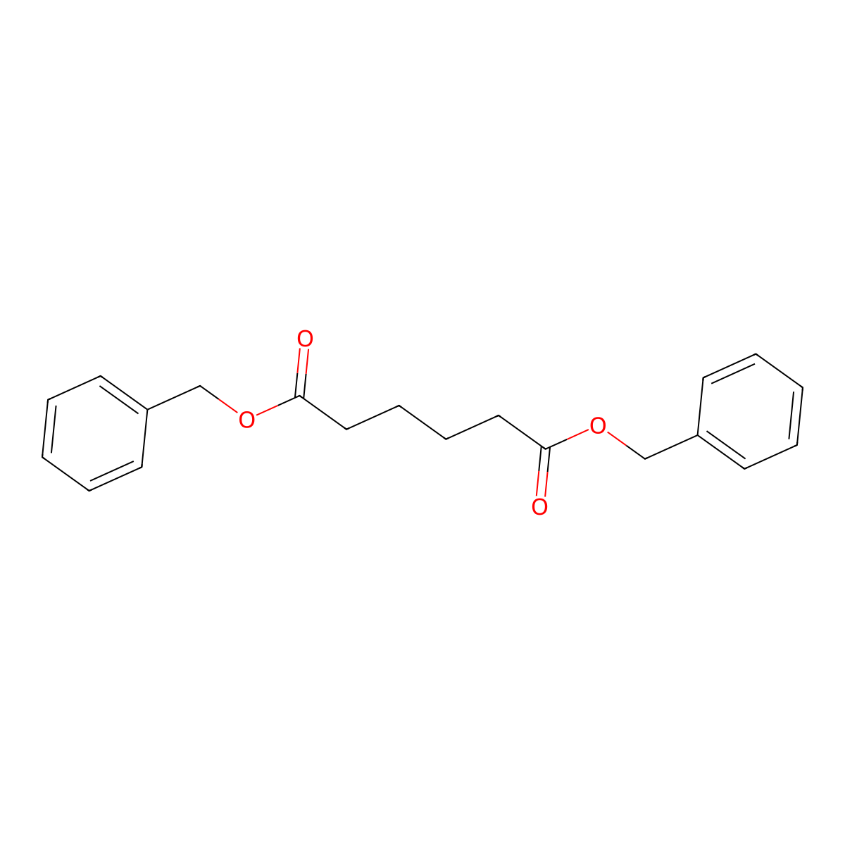 Dibenzyl adipate molecular structure, CAS 2451-84-5