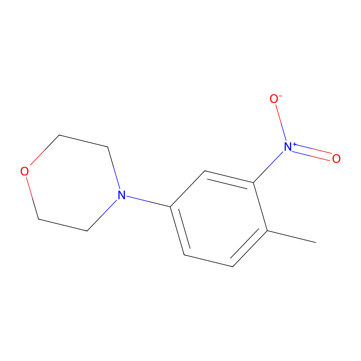 4-(4-Methyl-3-nitrophenyl)morpholine molecular structure, CAS 245117-17-3