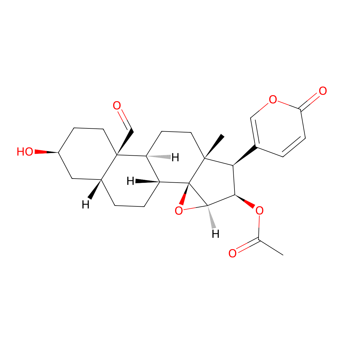 19-Oxocinobufagin molecular structure, CAS 24512-59-2