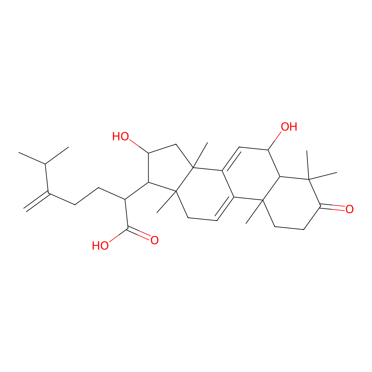 6alpha-Hydroxypolyporenic acid C molecular structure, CAS 24513-63-1