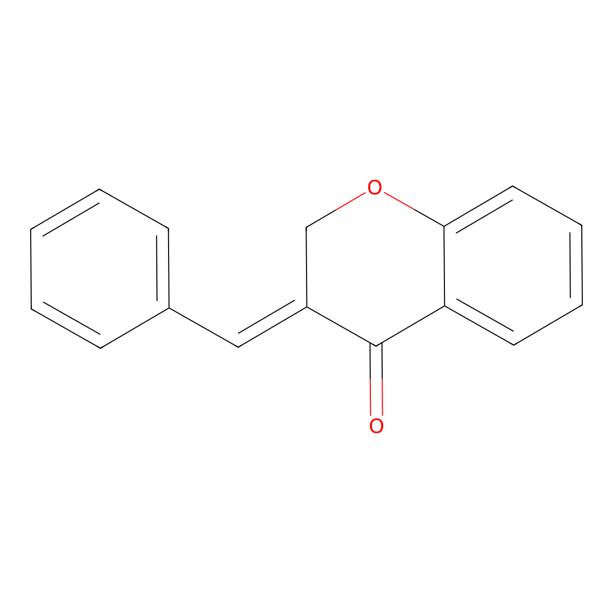3-Benzylidenechromen-4-one molecular structure, CAS 24513-65-3