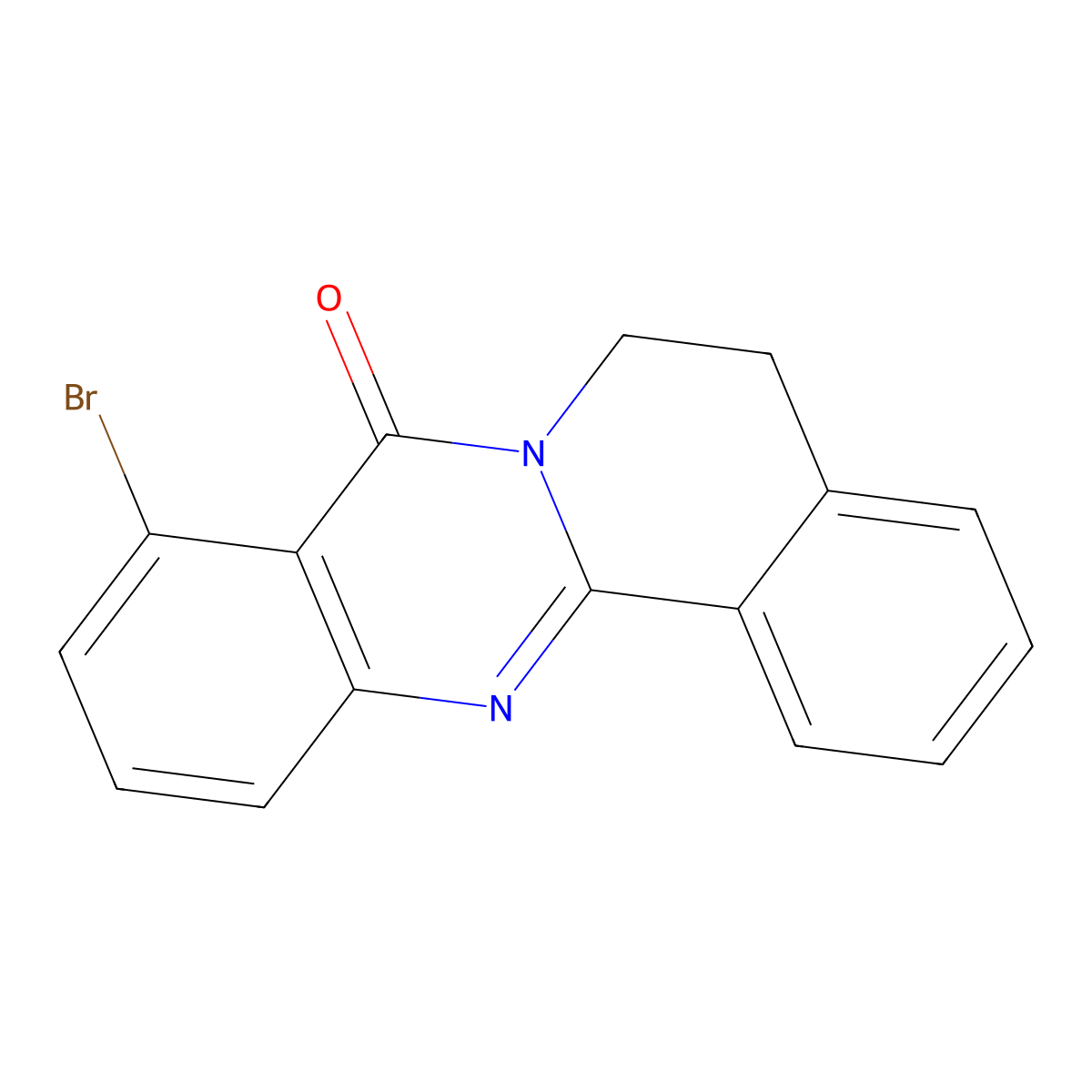9-Bromo-5,6-dihydroisoquinolino[1,2-b]quinazolin-8-one molecular structure, CAS 2451589-46-9