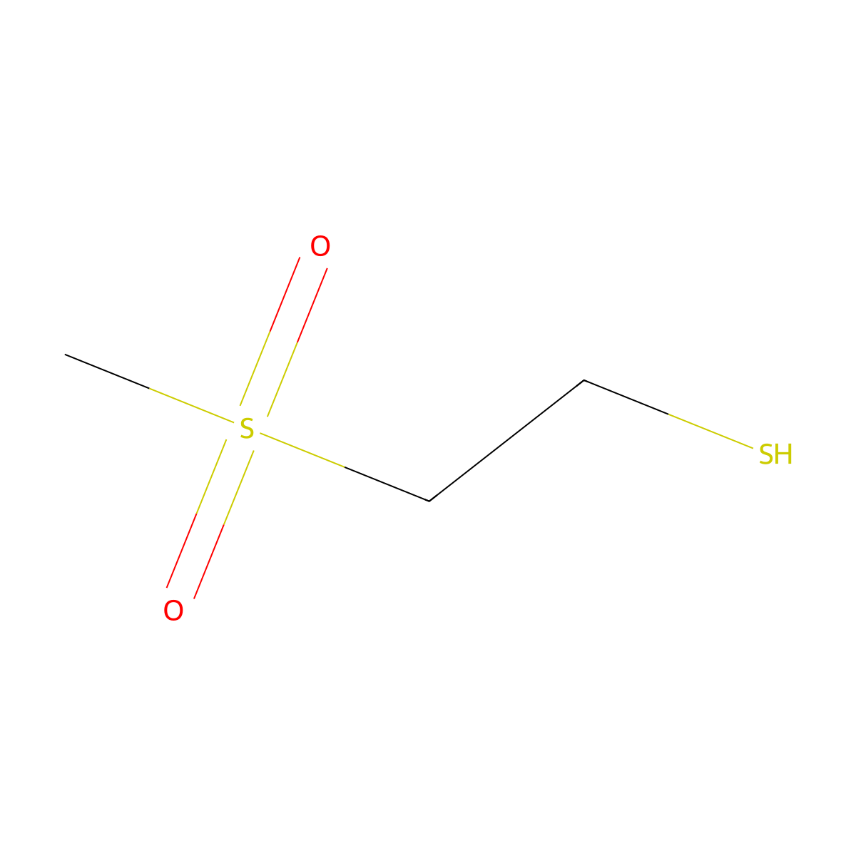 2-Methanesulfonylethane-1-thiol molecular structure, CAS 24517-45-1