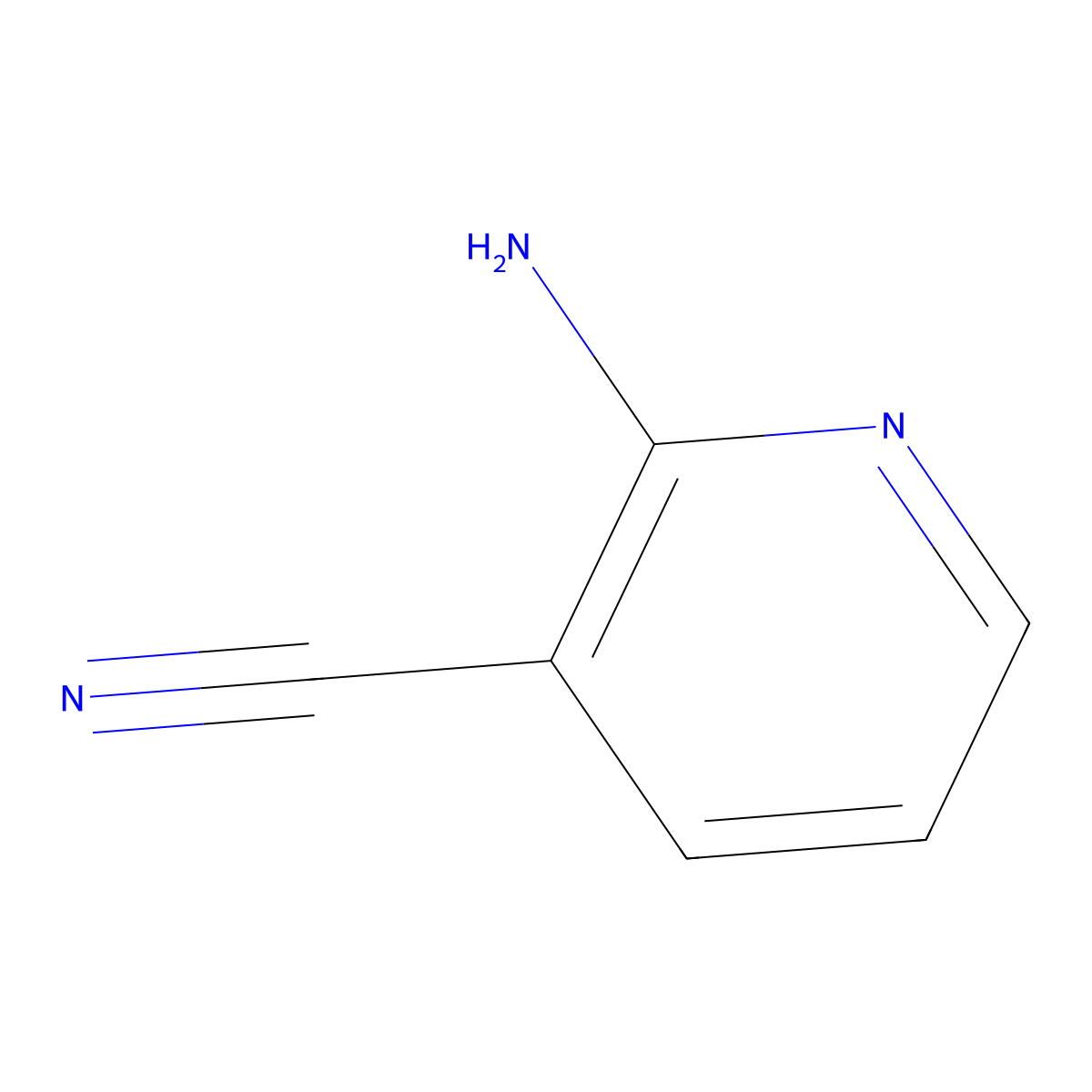 2-Amino-3-cyanopyridine molecular structure, CAS 24517-64-4