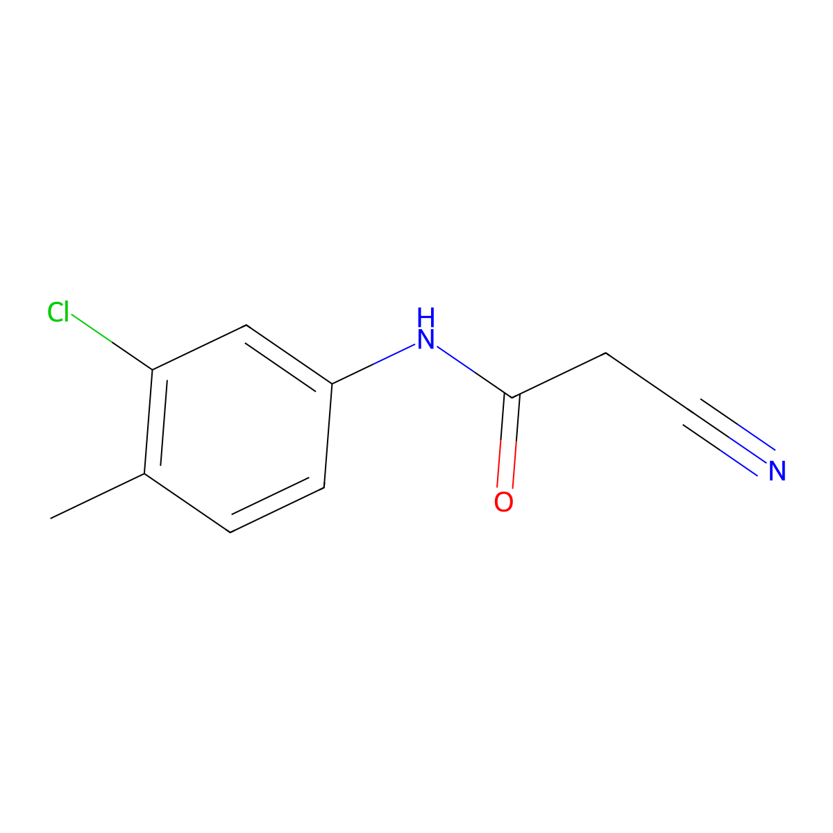 N-(3-chloro-4-methylphenyl)-2-cyanoacetamide molecular structure, CAS 24522-39-2