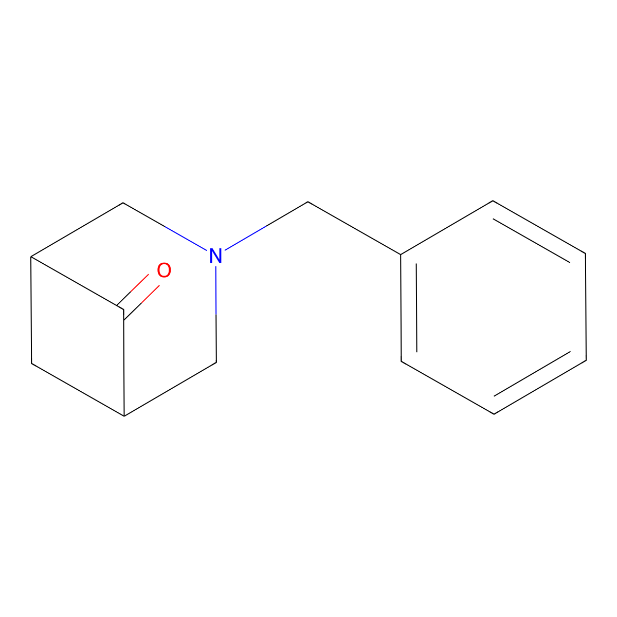 3-Benzyl-3-azabicyclo(3.1.1)heptan-6-one molecular structure, CAS 24522-49-4