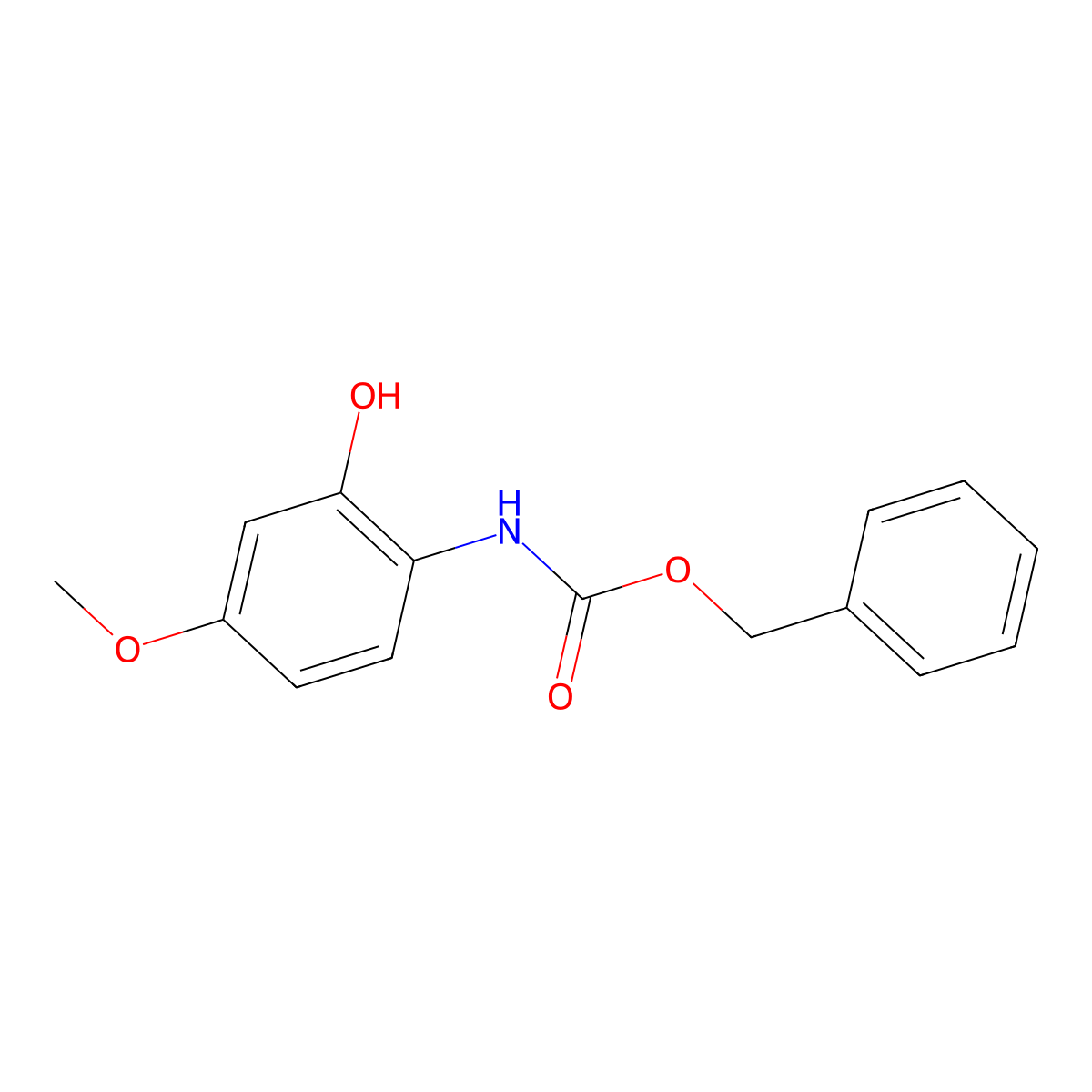 benzyl N-(2-hydroxy-4-methoxyphenyl)carbamate molecular structure, CAS 2452291-44-8