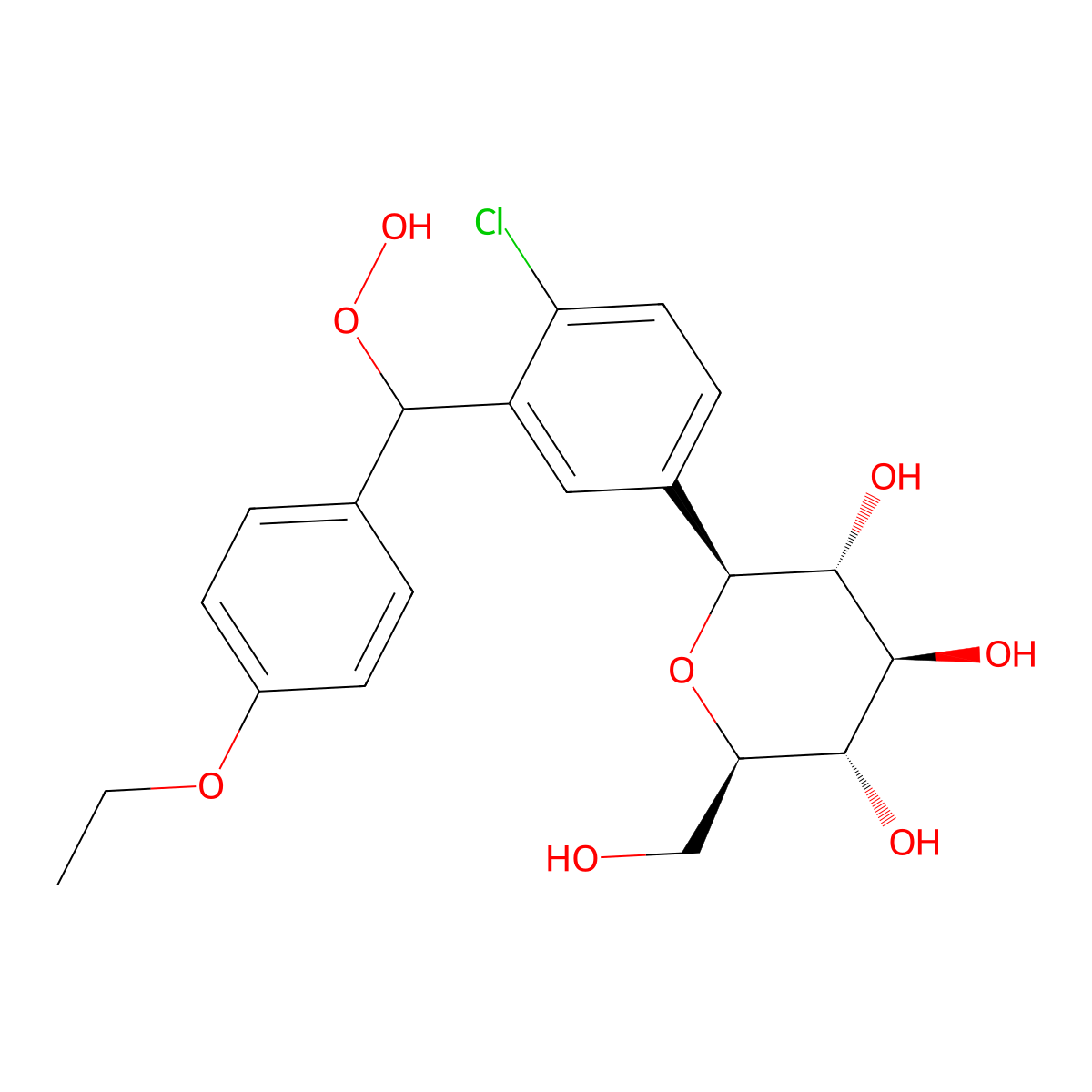 Dapagliflozin impurity A molecular structure, CAS 2452300-94-4
