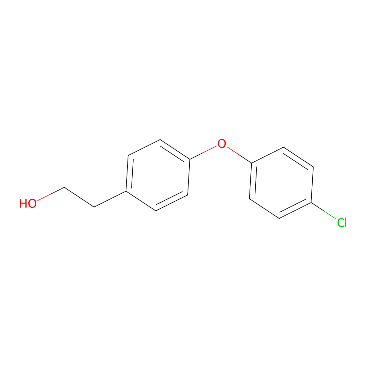 2-(4-(4-Chlorophenoxy)phenyl)ethan-1-OL molecular structure, CAS 2452308-37-9