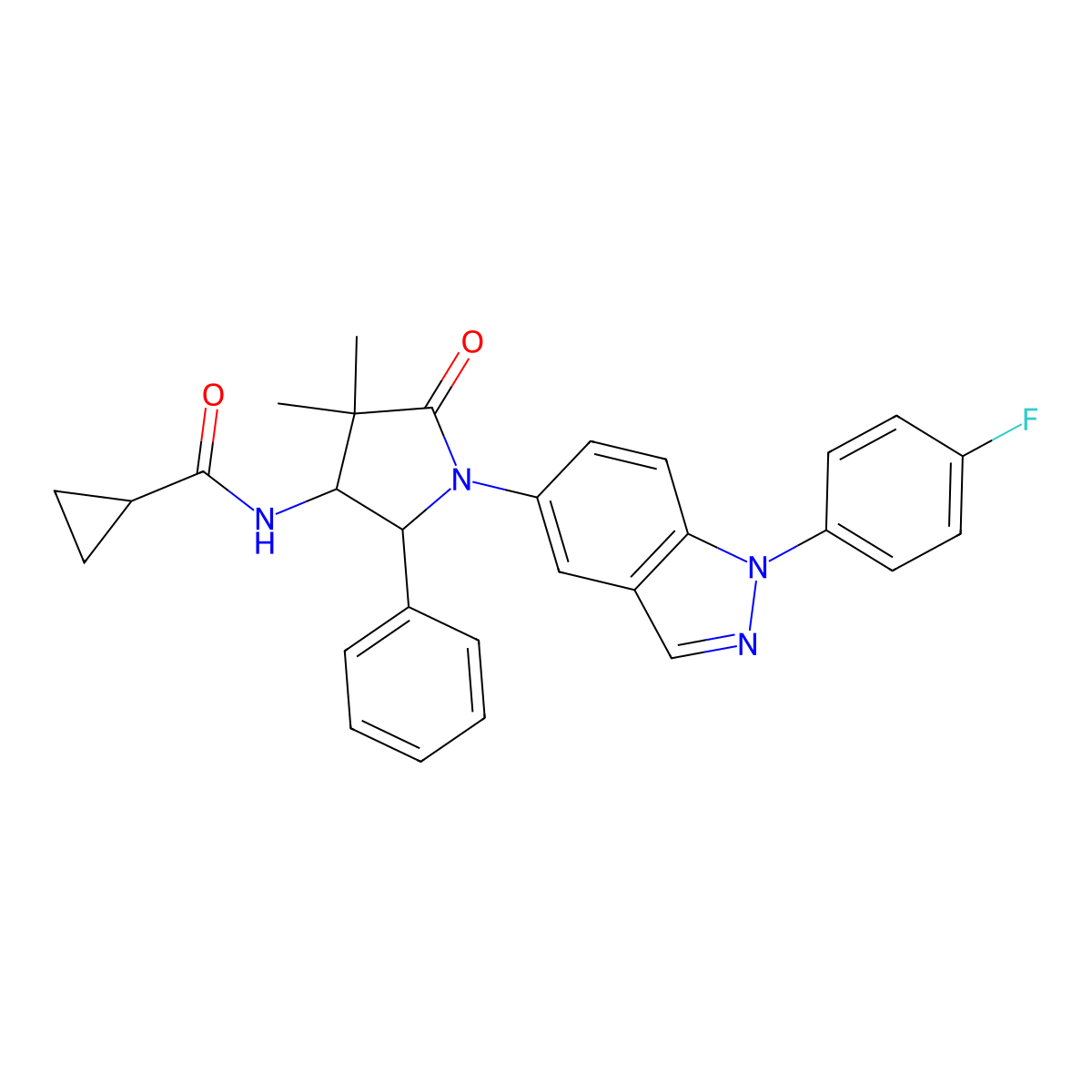 Glucocorticoid receptor modulator-1 molecular structure, CAS 2452396-89-1