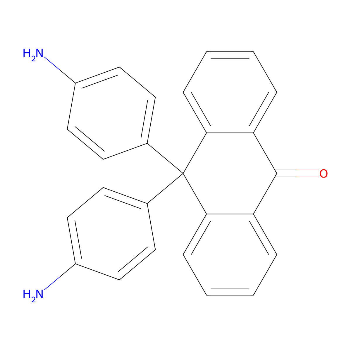 10,10-bis(4-aminophenyl)anthracen-9(10H)-one molecular structure, CAS 24524-30-9
