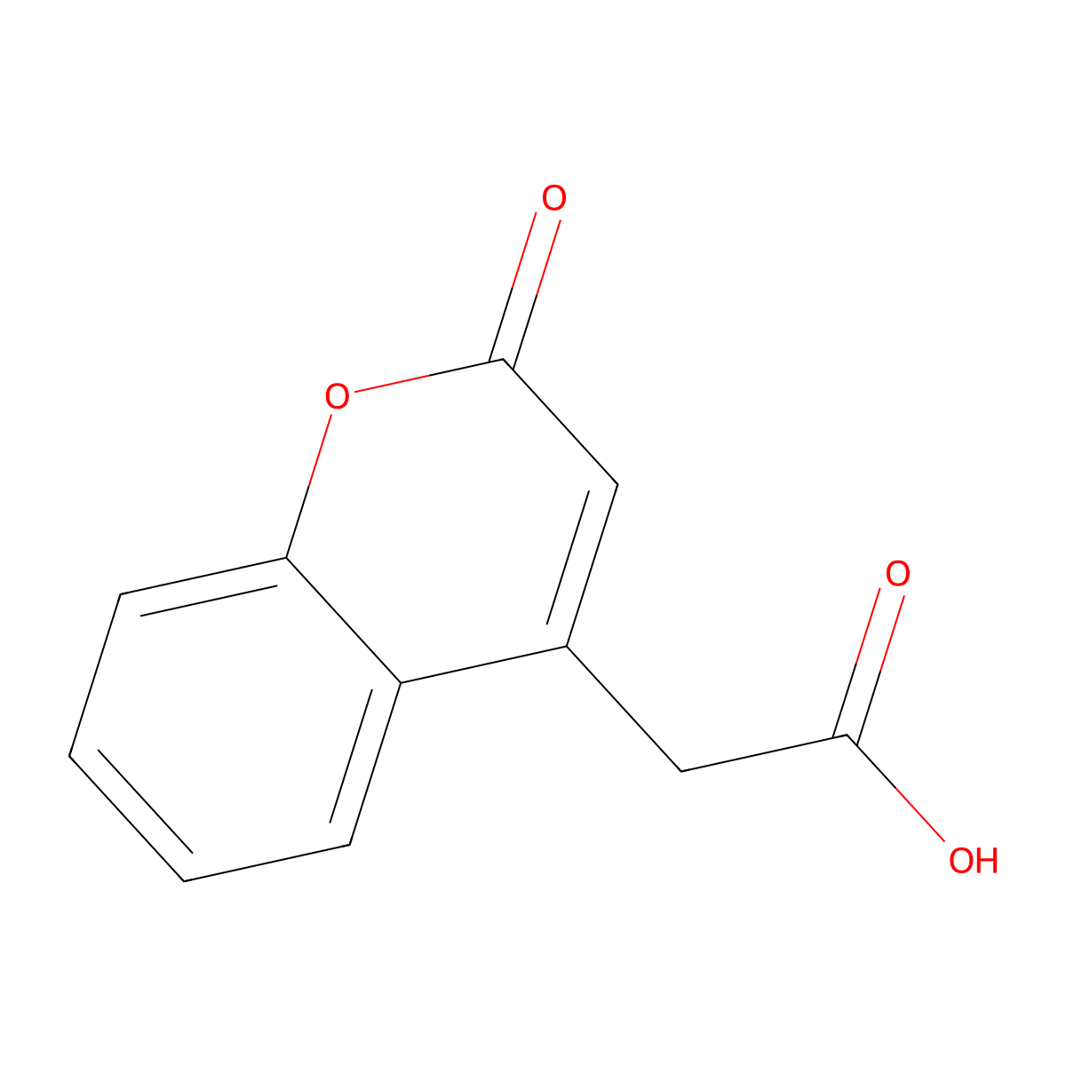 2-(2-Oxochromen-4-yl)acetic acid molecular structure, CAS 24526-73-6