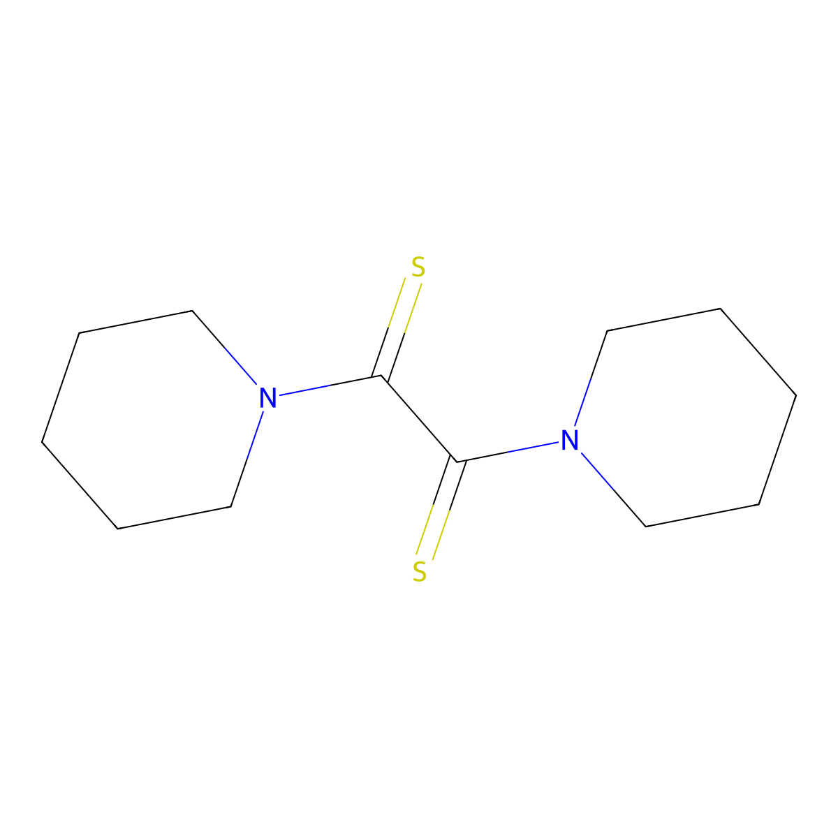 1,2-Di(piperidin-1-yl)ethane-1,2-dithione molecular structure, CAS 24528-76-5