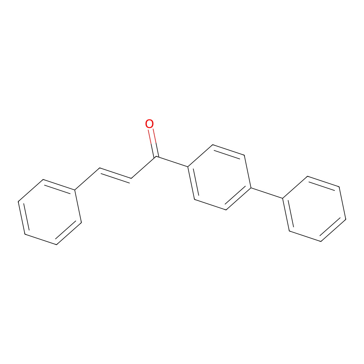 1-(1,1'-Biphenyl)-4-YL-3-phenyl-2-propen-1-one molecular structure, CAS 2453-44-3