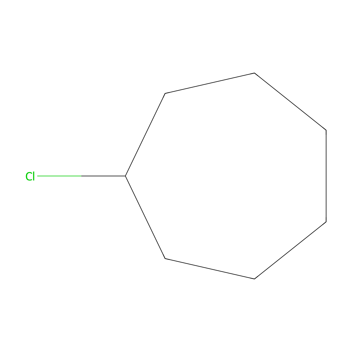 Chlorocycloheptane molecular structure, CAS 2453-46-5