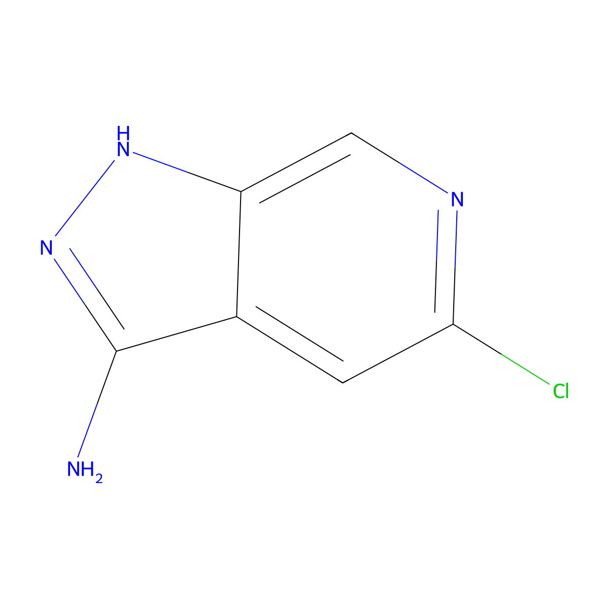 5-chloro-1H-pyrazolo[3,4-c]pyridin-3-amine molecular structure, CAS 245325-32-0
