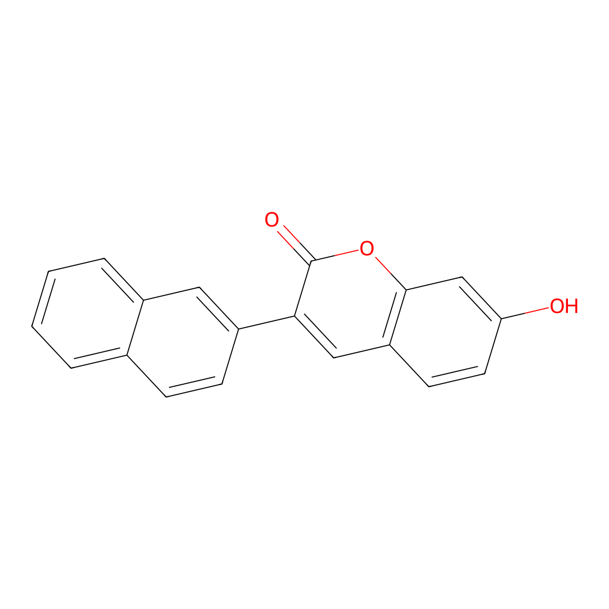 7-Hydroxy-3-(2-naphthyl)-2H-chromen-2-one molecular structure, CAS 245329-26-4