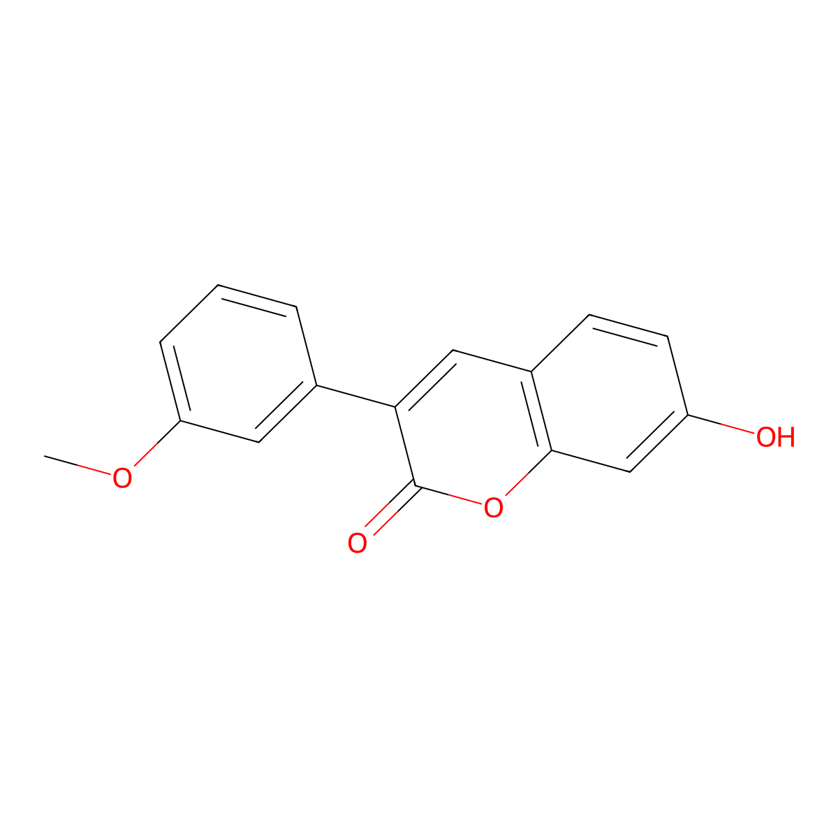 7-hydroxy-3-(3-methoxyphenyl)-2H-chromen-2-one molecular structure, CAS 245329-30-0
