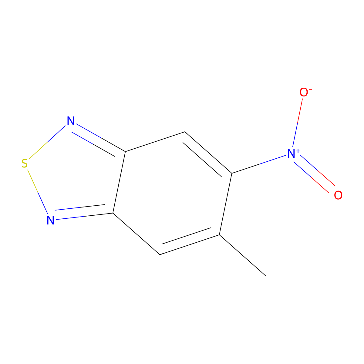 5-Methyl-6-nitrobenzo[c][1,2,5]thiadiazole molecular structure, CAS 2453324-12-2