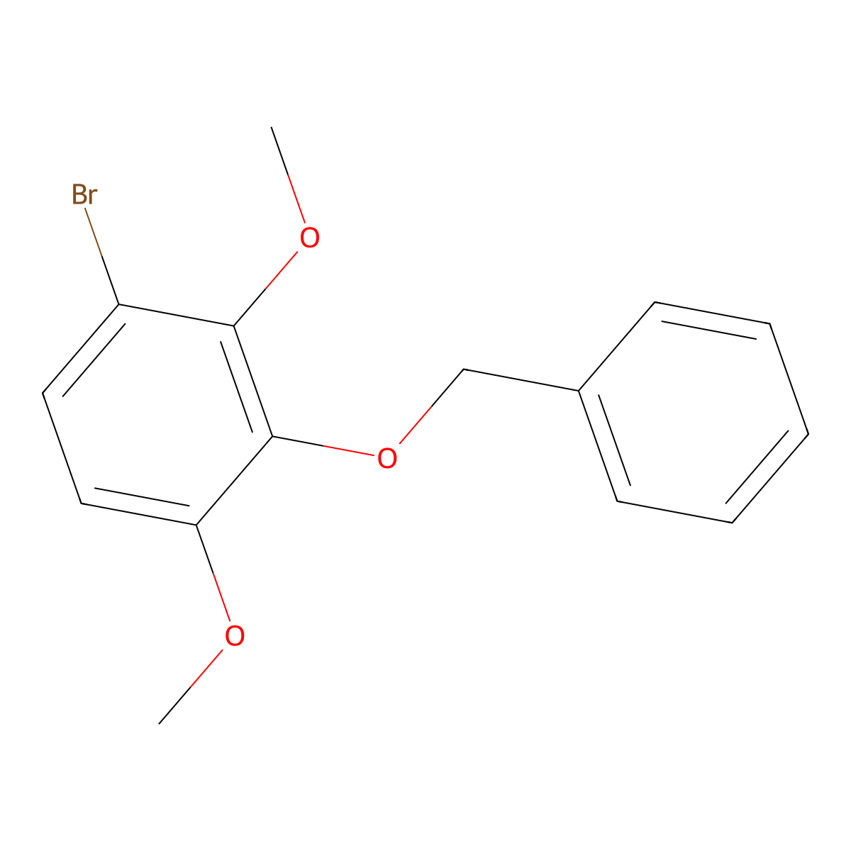 2-(BenZyloxy)-4-bromo-1,3-dimethoxybenZene molecular structure, CAS 24534-35-8