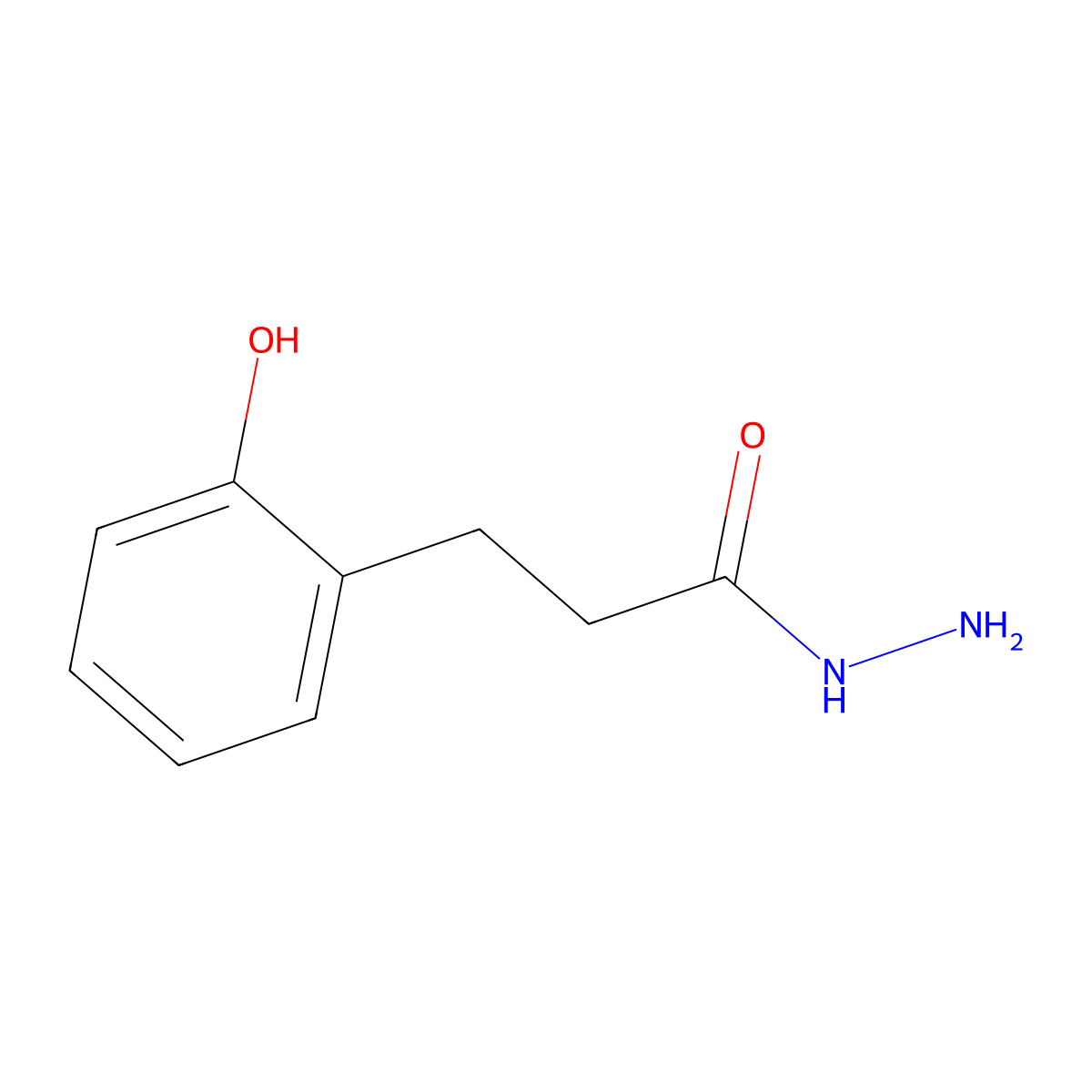 3-(2-Hydroxyphenyl)propanohydrazide molecular structure, CAS 24535-13-5
