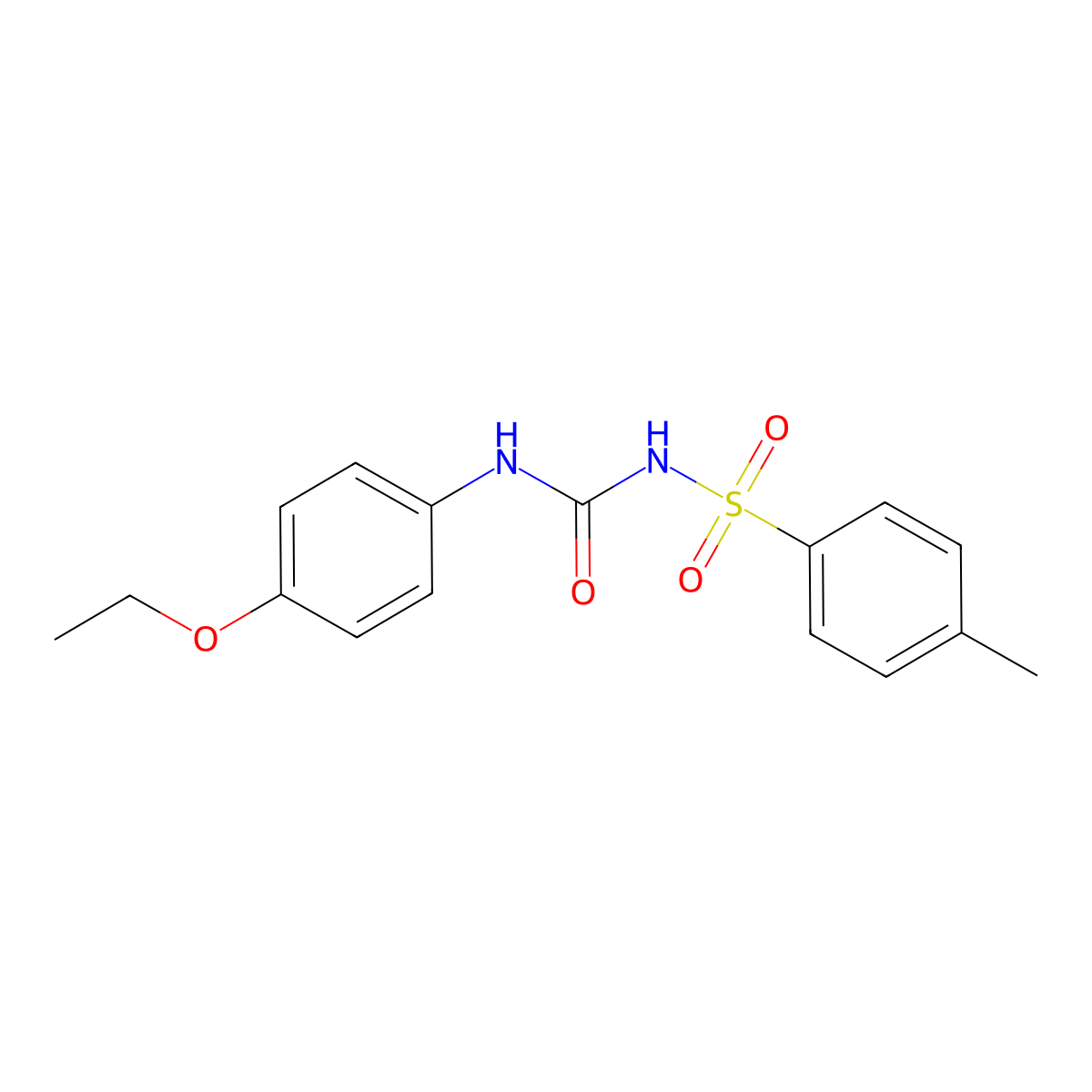N-[[(4-Ethoxyphenyl)amino]carbonyl]-4-methylbenzenesulfonamide molecular structure, CAS 24535-61-3