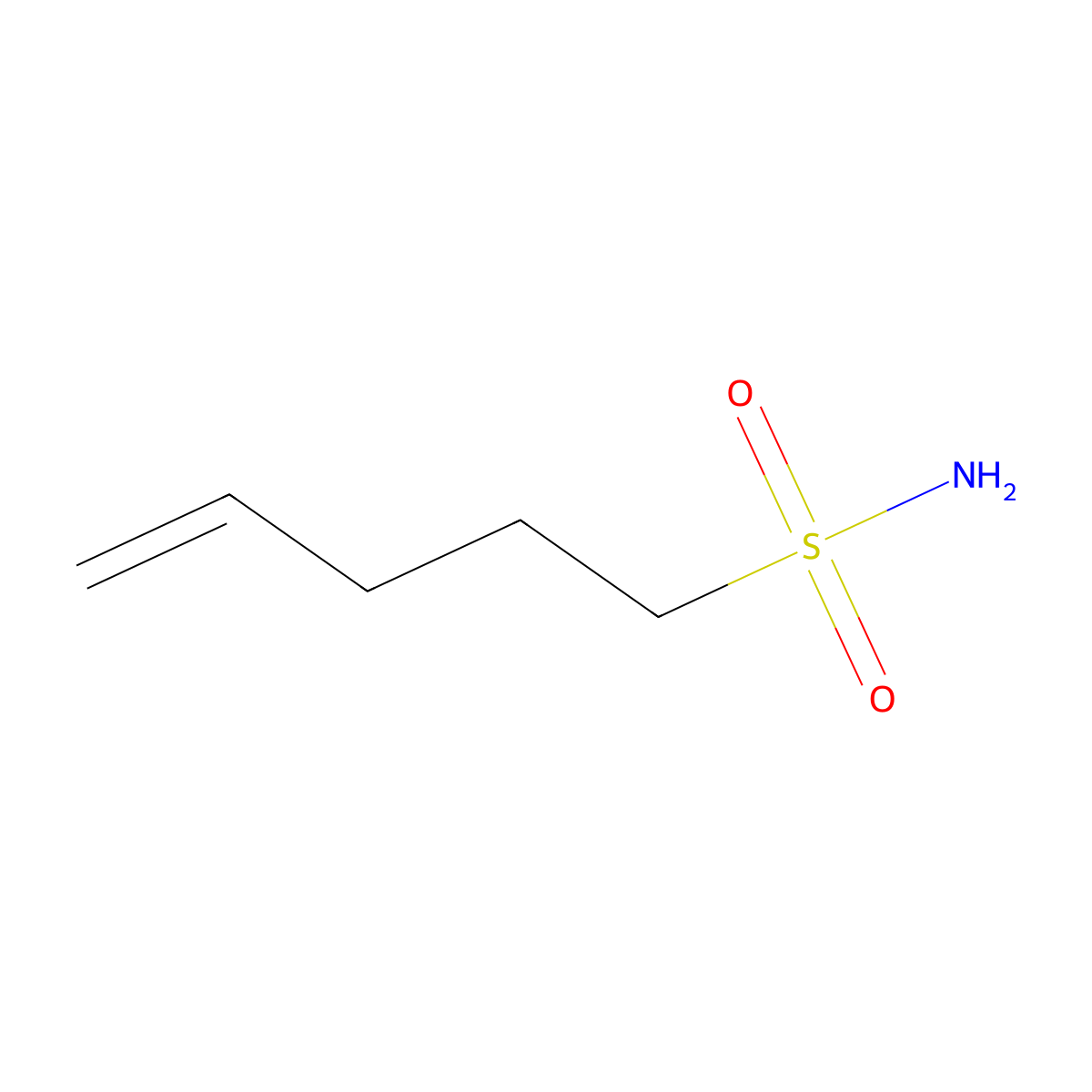 Pent-4-ene-1-sulfonamide molecular structure, CAS 245368-50-7