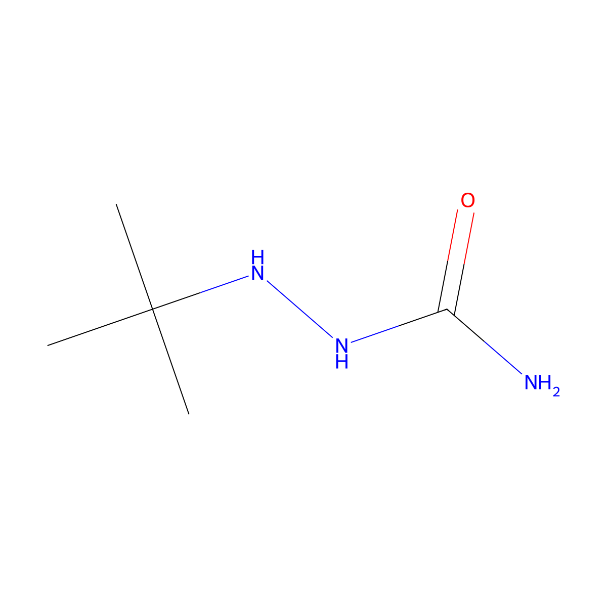 1-t-Butylsemicarbazide molecular structure, CAS 24537-44-8