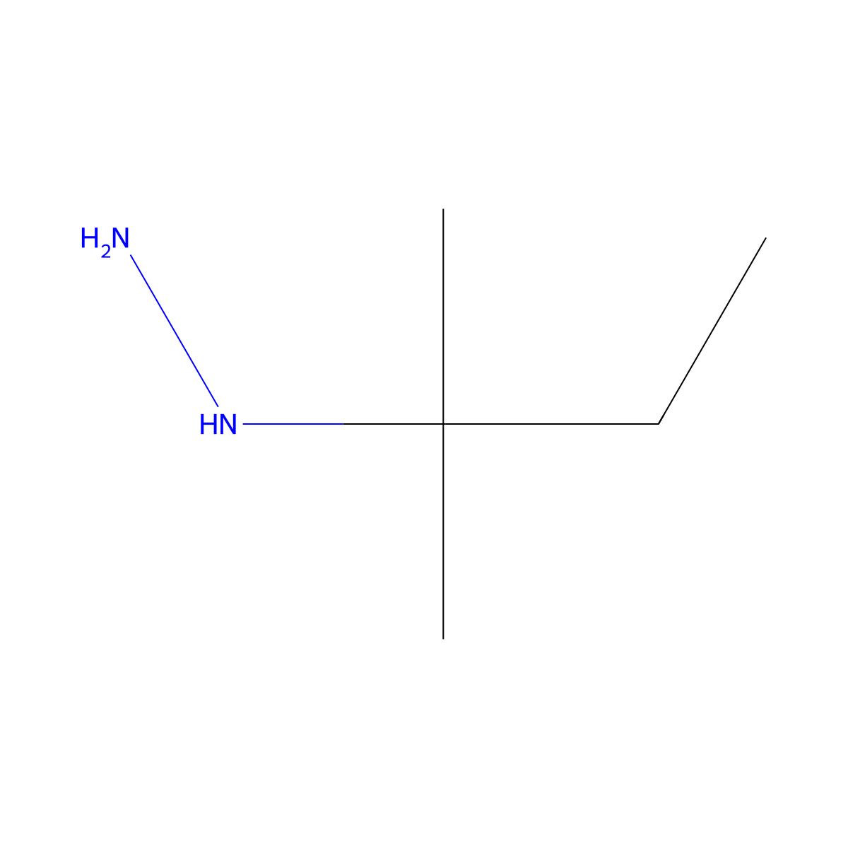 (2-Methylbutan-2-yl)hydrazine molecular structure, CAS 24537-45-9