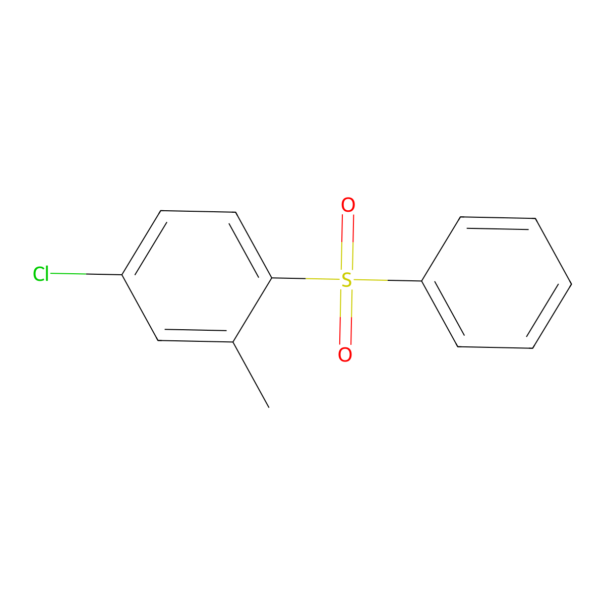 4-Chloro-2-methyl-1-(phenylsulfonyl)benzene molecular structure, CAS 24539-54-6