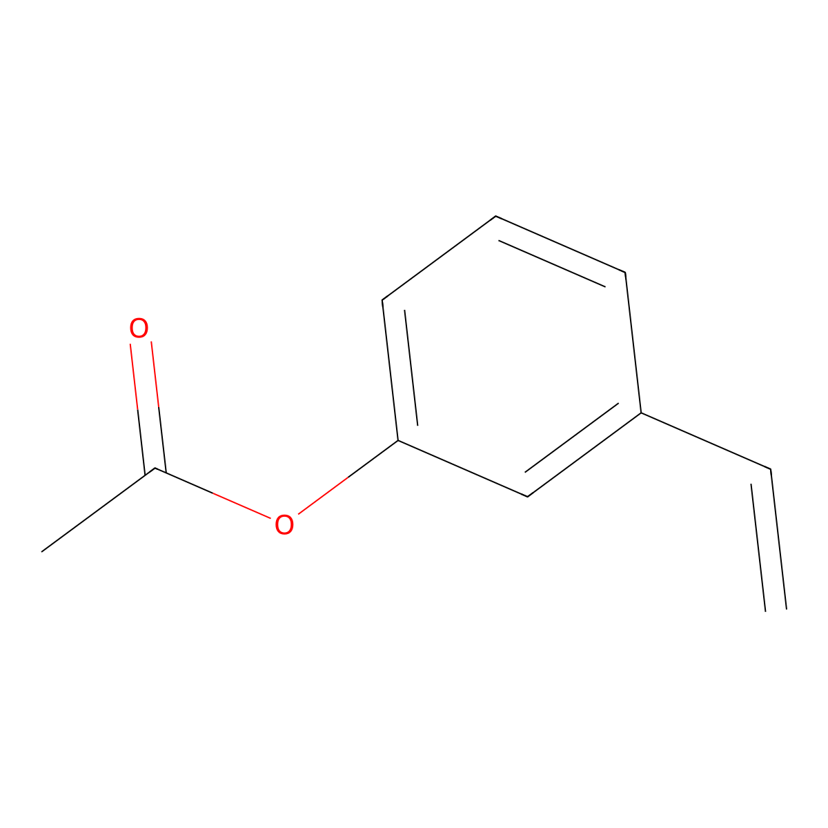 3-Acetoxystyrene molecular structure, CAS 2454-30-0
