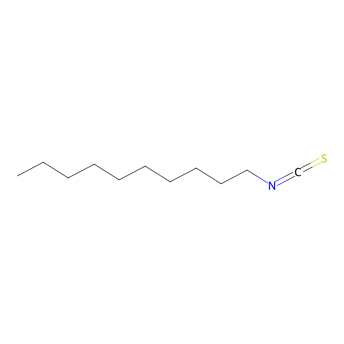 Decane, 1-isothiocyanato- molecular structure, CAS 24540-94-1
