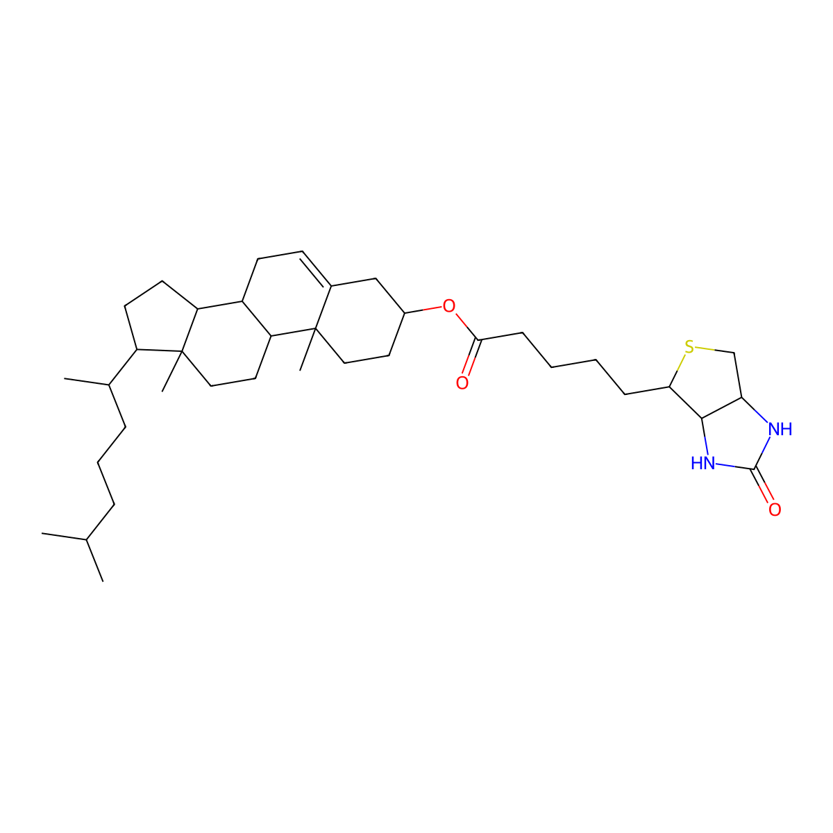 Biotin-cholesterol molecular structure, CAS 2454045-15-7