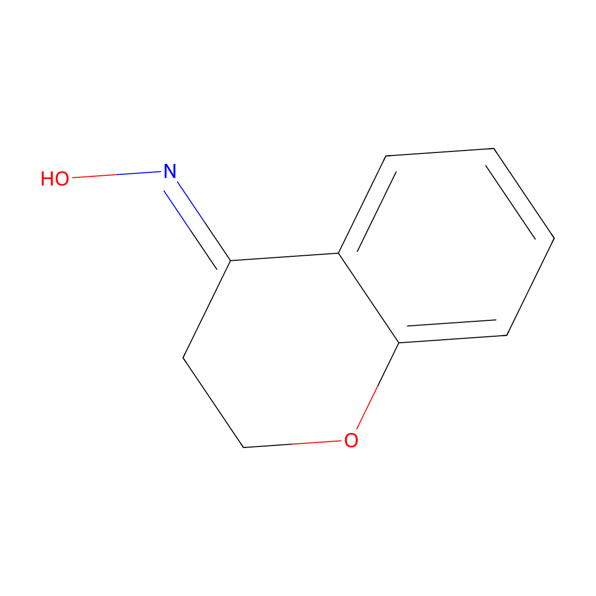 4H-1-Benzopyran-4-one, 2,3-dihydro-, oxime molecular structure, CAS 24541-01-3