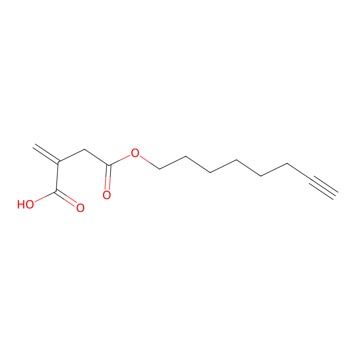 Itaconate-alkyne molecular structure, CAS 2454181-83-8