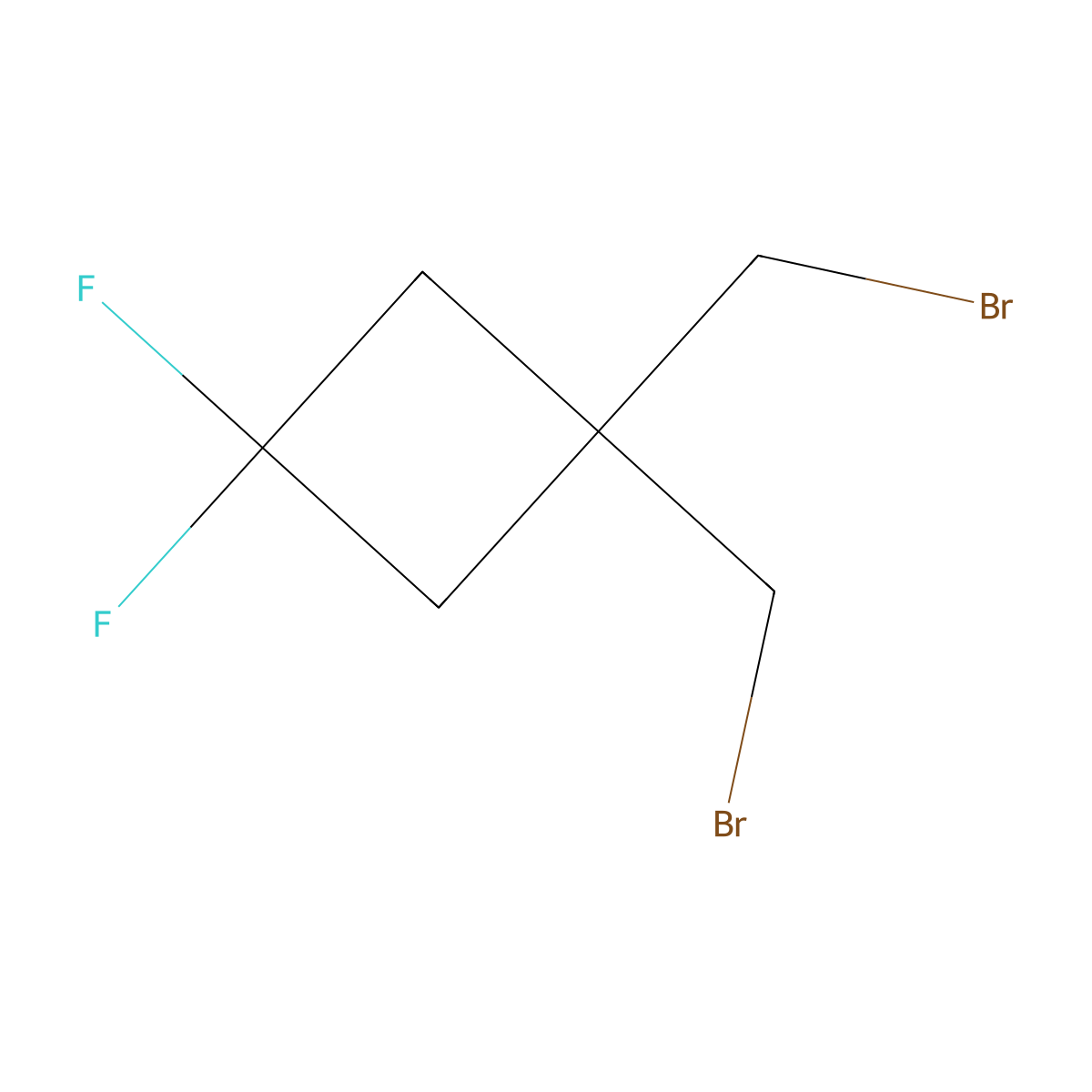 1,1-Bis(bromomethyl)-3,3-difluorocyclobutane molecular structure, CAS 2454202-03-8