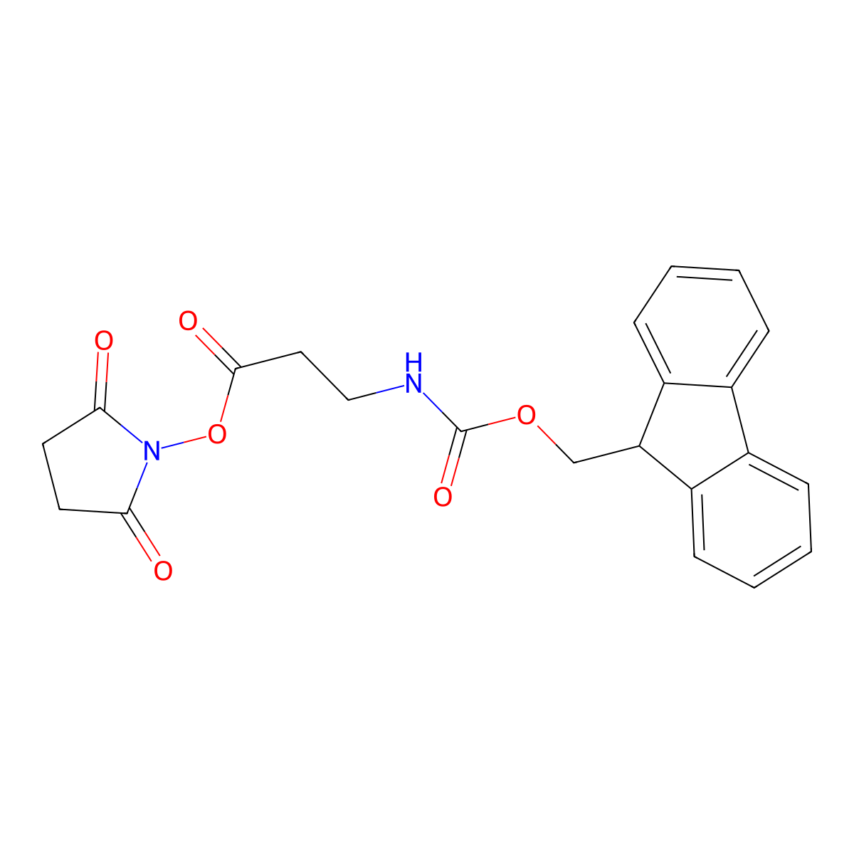 Fmoc-beta-Ala-OSu molecular structure, CAS 245421-51-6